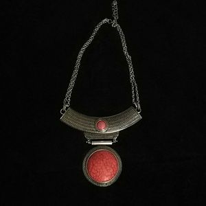 Red & Silver Choker, Necklace. (NWNT)